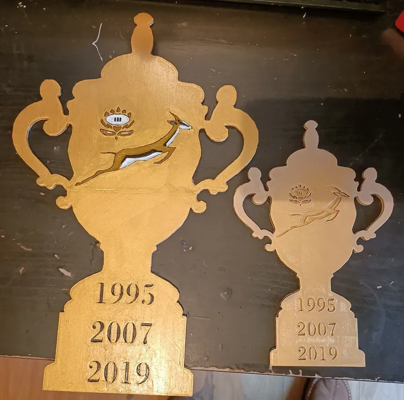 Creator image of Springbok World Cup trophy silhouette · 2023 edition
