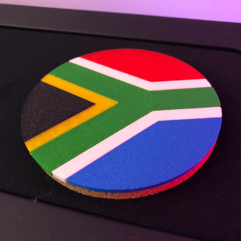 Creator image of South African flag coaster